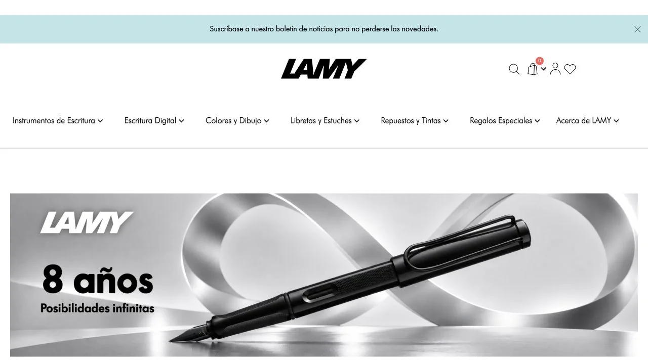 Tienda LAMY Shop México y su catálogo de instrumentos de escritura